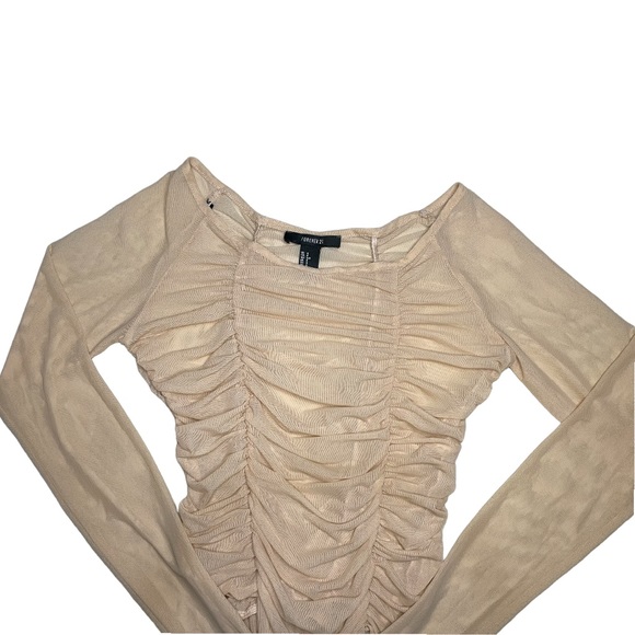 🚫Ruched Sheer Mesh Bodysuit🚫SOLD🚫 - Picture 5 of 6